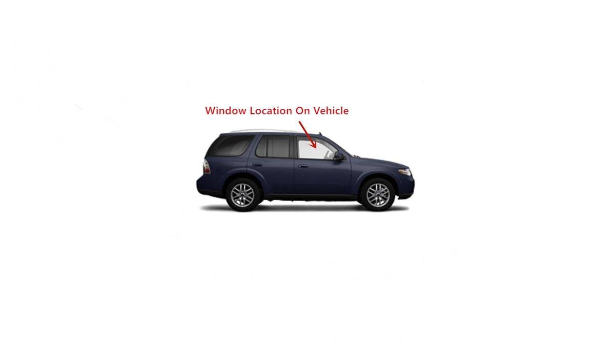 Passenger Right Side Front Door Window Door Glass Compatible with Saab 9-7x 2005-2009 Models/Oldsmobile Bravada 2002-2004 Models