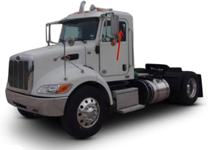 Passenger Right Side Front Door Window Glass Compatible with Peterbilt 325 / 335 / 337 2004-2022 Models