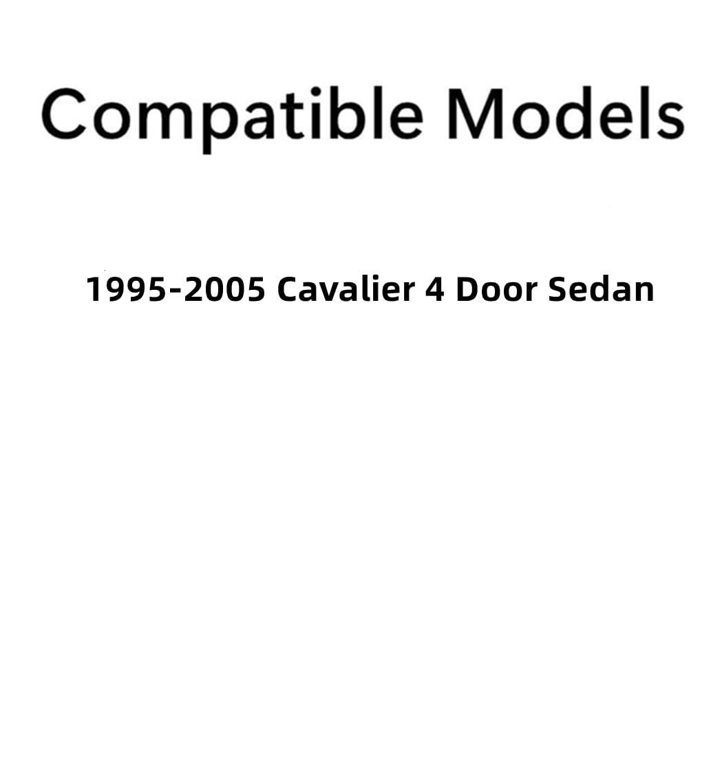 Passenger Right Side Rear Door Window Door Glass Compatible with Chevrolet Cavalier 4 Door Sedan 1995-2005 Models