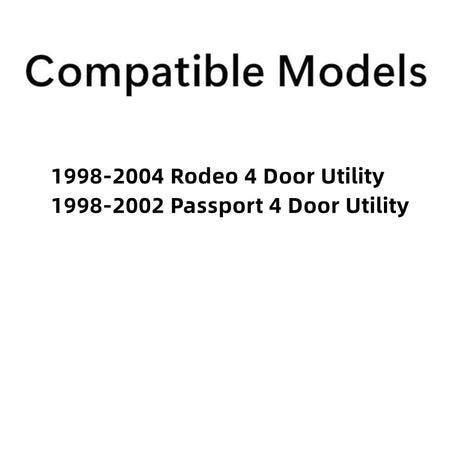 Driver Left Side Door Window Door Glass Compatible with Isuzu Rodeo Sport 2001-2004 Models /Isuzu Amigo 1998-2000 Models