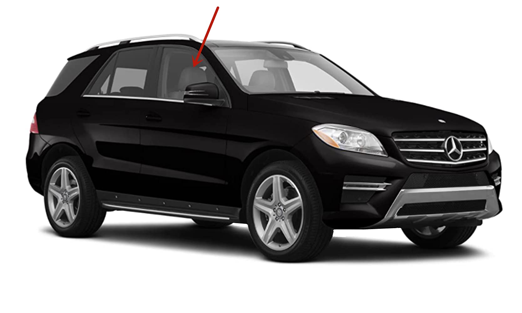 Passenger Right Side Front Door Window Door Glass Compatible with Mercedes Benz GL350 GL450 GL550 GLE350 GLE450AMG GLE550e GL63AMG GLS450AMG GLS550 GLS63AMG 2013-2019 4 Door SUV Models