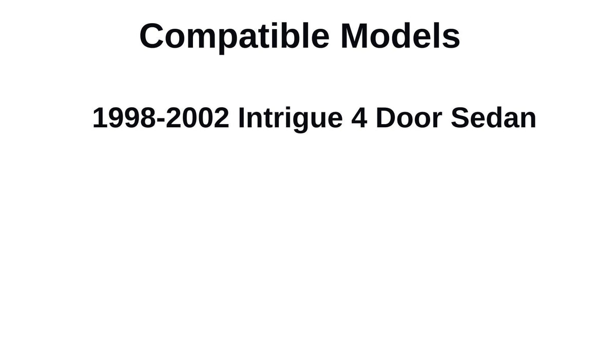 NAGD Driver Left Side Front Door Window Glass, Compatible with Oldsmobile Intrigue 4 Door Sedan 1998-2002, Tempered Clear Glass