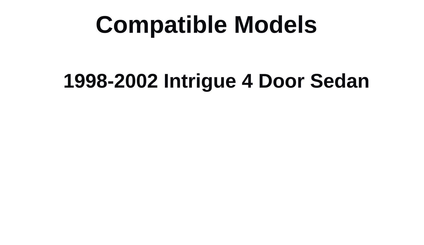 NAGD Driver Left Side Front Door Window Glass, Compatible with Oldsmobile Intrigue 4 Door Sedan 1998-2002, Tempered Clear Glass