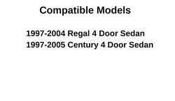 Passenger Right Side Rear Door Window Door Glass Compatible with Oldsmobile Intrigue 4 Door Sedan 1998-2002 Models