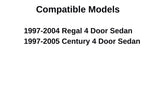 Passenger Right Side Rear Door Window Door Glass Compatible with Oldsmobile Intrigue 4 Door Sedan 1998-2002 Models