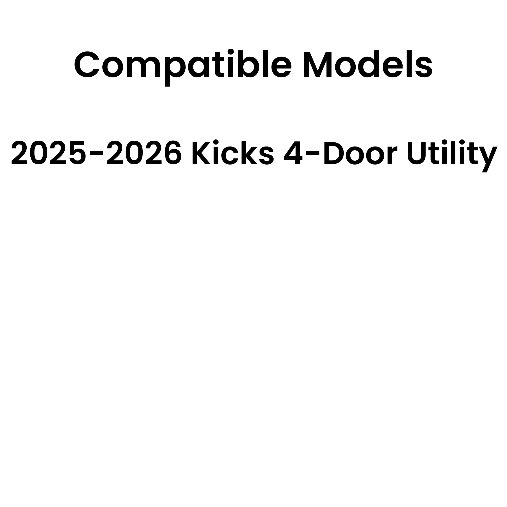 Passenger Right Side Rear Door Window Door Glass Compatible with Nissan Kicks 2025-2026 Models