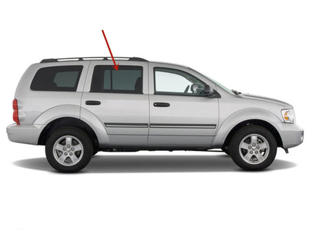 Passenger Right Side Rear Door Window Door Glass Compatible with Dodge Durango/Chrysler Aspen 2004-2009 Models