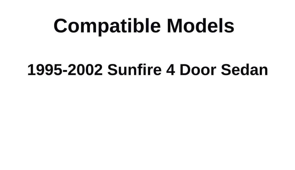 Driver Left Side Rear Door Window Door Glass Compatible with Chevrolet Cavalier 4 Door Sedan 1995-2005 Models