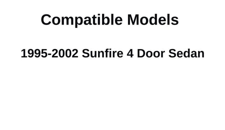 Driver Left Side Rear Door Window Door Glass Compatible with Chevrolet Cavalier 4 Door Sedan 1995-2005 Models