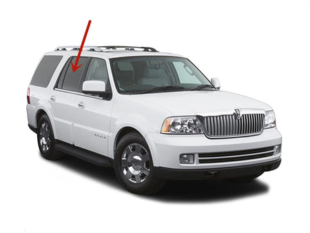 Passenger Right Side Rear Door Window Door Glass Compatible with Mercury Mountaineer/Lincoln Aviator 2002-2010 Models