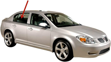 Passenger Right Side Rear Door Window Door Glass Compatible with Chevrolet Cobalt/Pontiac G4&G5 4 Door Sedan 2005-2011 Models