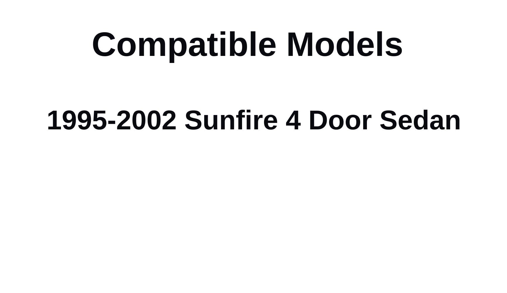 Passenger Right Side Front Door Window Door Glass Compatible with Pontiac Sunfire 4 Door Sedan 1995-2002 Models