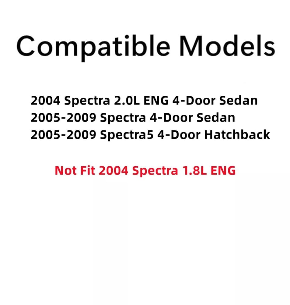Passenger Right Side Front Door Window Door Glass Compatible with Kia Spectra5 4 Door Hatchback 2005-2009 / Spectra 4 Door Sedan 2005-2009 Models / 2004 Spectra 2.0L ENG 4 Door Sedan