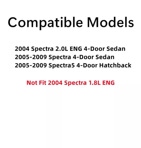Passenger Right Side Front Door Window Door Glass Compatible with Kia Spectra Spectra5 Sedan & Hatchback 2005-2009 / 2.0L ENG Sedan 2004 Models