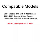 Driver Left Side Front Door Window Door Glass Compatible with Kia Spectra5 4 Door Hatchback 2005-2009 / Spectra 4 Door Sedan 2005-2009 Models / 2004 Spectra 2.0L ENG 4 Door Sedan