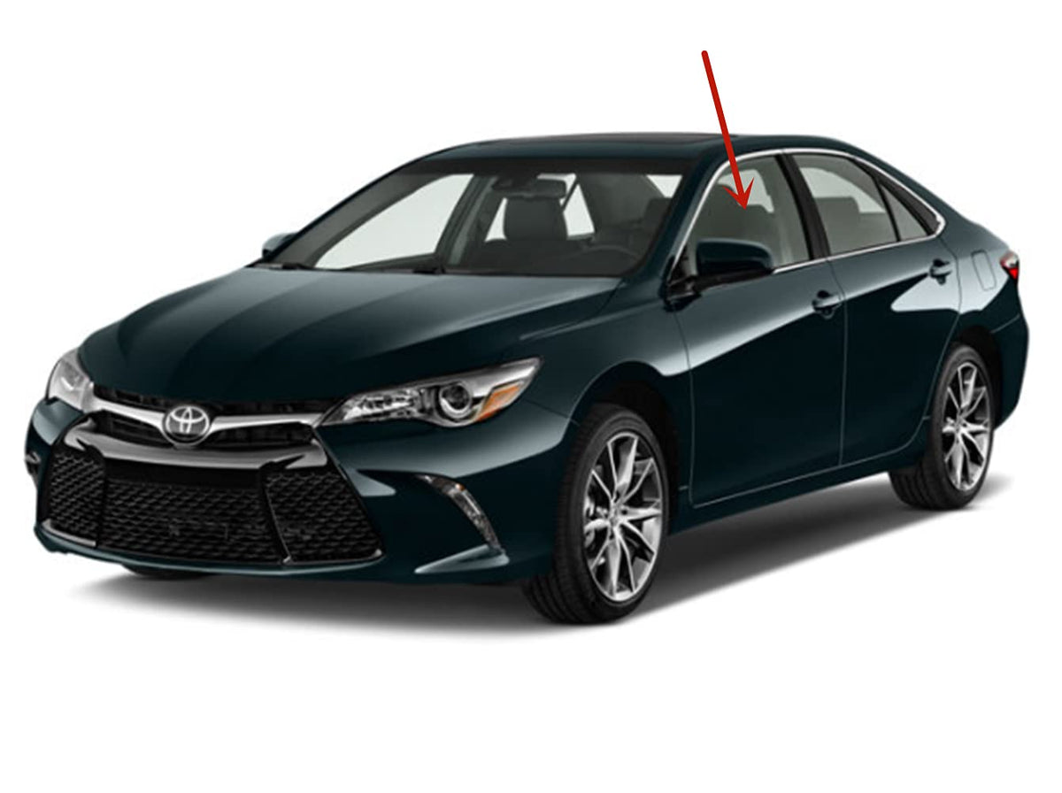 Driver Left Side Front Door Window Door Glass Compatible with Toyota Camry 4 Door Sedan 2012-2014 Models
