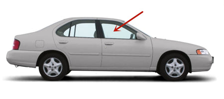 Passenger Right Side Front Door Window Door Glass Compatible with Nissan Altima 4 Door Sedan 1998-1999 Models