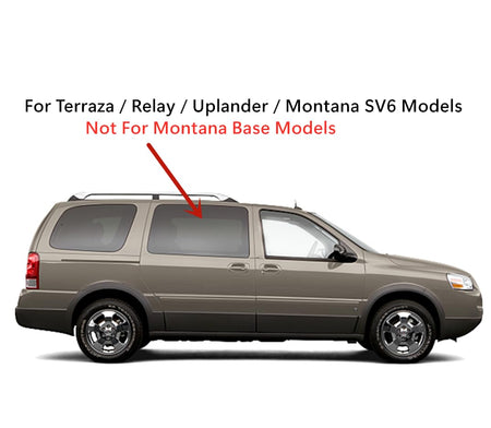 Privacy Stationary Passenger Right Side Sliding Cargo Door Window Door Glass Compatible with Buick Terraza/Saturn Relay/Chevrolet Uplander/Pontiac Montana SV6 2005-2009 Models