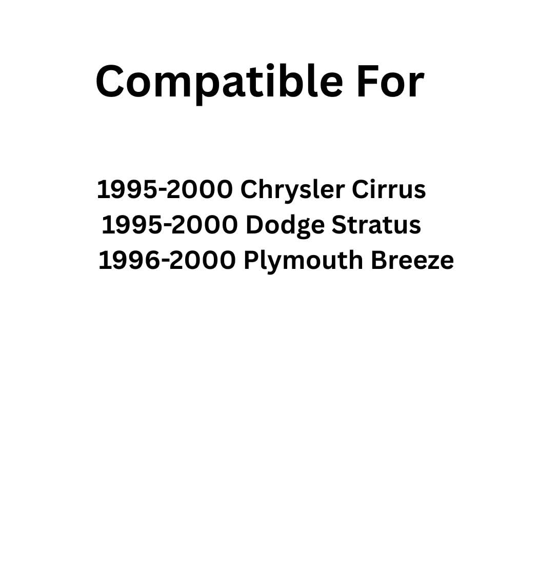 Rear Door Window Door Glass Compatible with Chrysler Cirrus/Dodge Stratus 4 Door Sedan 1995-2000 Models