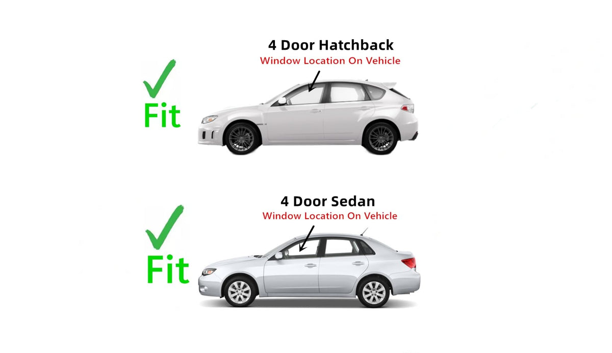 Driver Left Side Front Window Glass Compatible with Subaru Impreza / Outback Sport 2008-2011 Models