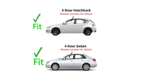 Driver Left Side Front Window Glass Compatible with Subaru Impreza / Outback Sport 2008-2011 Models