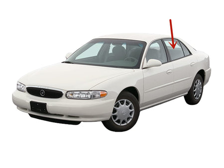 Driver Left Side Rear Door Window Door Glass Compatible with Oldsmobile Intrigue 4 Door Sedan 1998-2002 Models