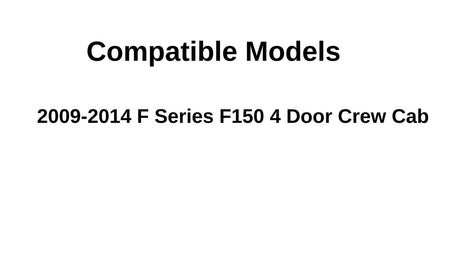 Driver Left Side Rear Door Window Door Glass Compatible with Ford F150/Lincoln Mark LT 4 Door Crew Cab 2004-2008 Models