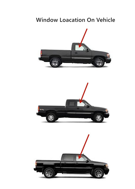 Passenger Right Side Front Door Window Door Glass Compatible with Cadillac Escalade Escalade EXT Escalade ESV 2000-2006 / GMC Yukon Yukon XL 2000-2006 / Yukon Denali 2001-2006 Models
