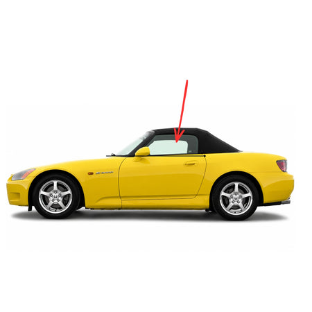 Driver Left Side Door Window Door Glass Compatible with Honda S2000 2000-2009 Models