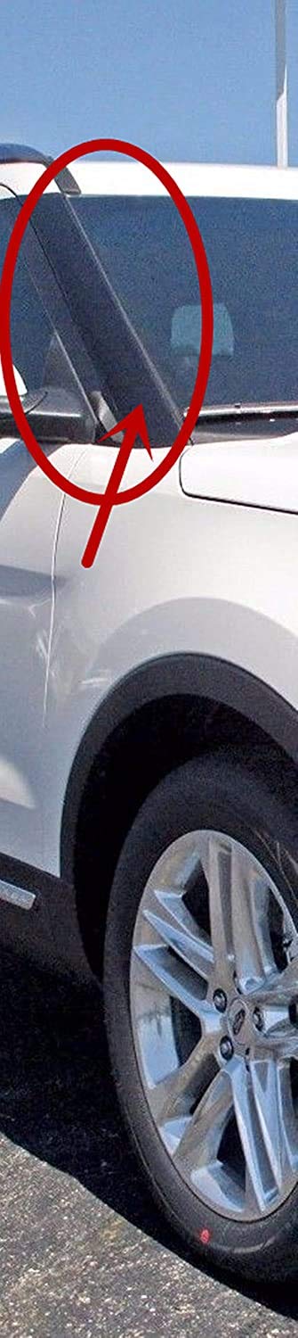 Passenger Side R/H Front Windshield-Outer Pillar Trim Molding Compatible with Ford Explorer 2011-2019 Models