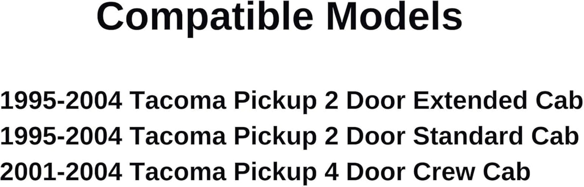 With Gasket Rear Sliding Window Glass Back Slider Complete Set Compatible with Toyota Tacoma Pickup 1995-2004 Models