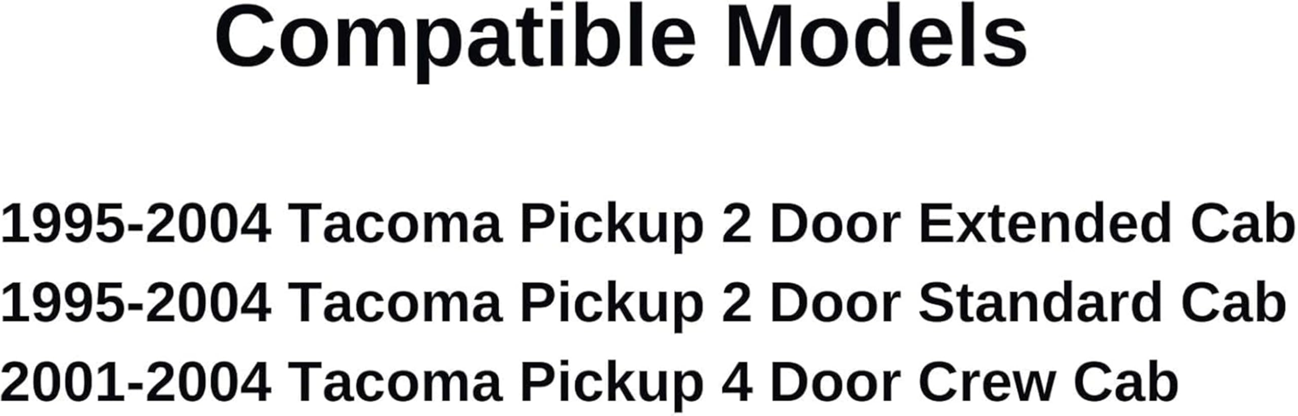 With Gasket Rear Sliding Window Glass Back Slider Complete Set Compatible with Toyota Tacoma Pickup 1995-2004 Models