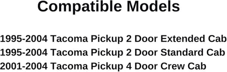 With Gasket Rear Sliding Window Glass Back Slider Complete Set Compatible with Toyota Tacoma Pickup 1995-2004 Models