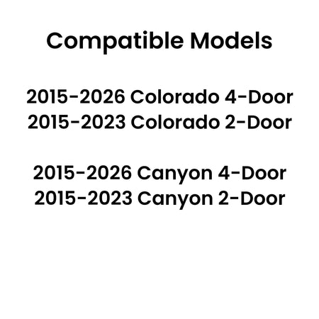 Non-Heated Back Manual Slider Window Back Glass Compatible with Chevrolet Colorado/GMC Canyon 2015-2026