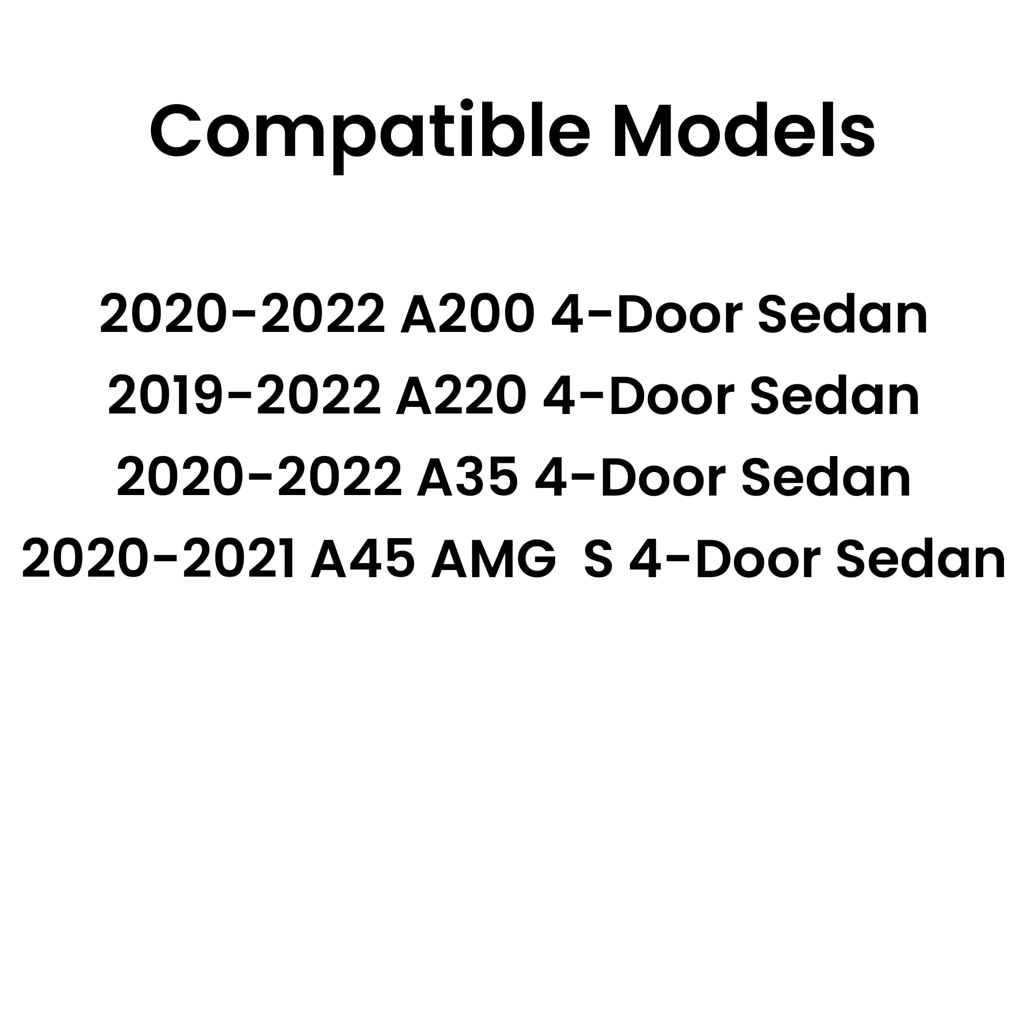 Heated Back Window Back Glass Compatible With Mercedes Benz A-Class A200 A220 A35 A45 AMG S 4-Door Sedan 2019-2022 Models