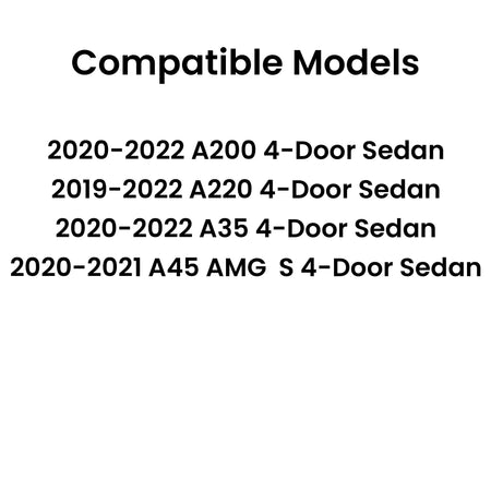 Heated Back Window Back Glass Compatible With Mercedes Benz A-Class A200 A220 A35 A45 AMG S 4-Door Sedan 2019-2022 Models