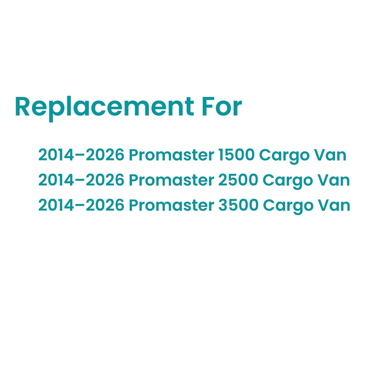 Heated Factory Privacy Back Window Back Glass Driver Left Side Compatible with Ram Promaster 1500 2500 3500 Cargo Van 2014-2026 Models (Not For Promaster City Van)