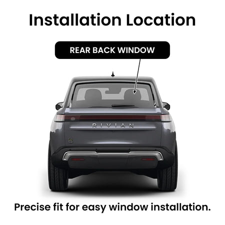 Heated Rear Back Window Back Glass Compatible with Rivian R1S 2022-2025 Models