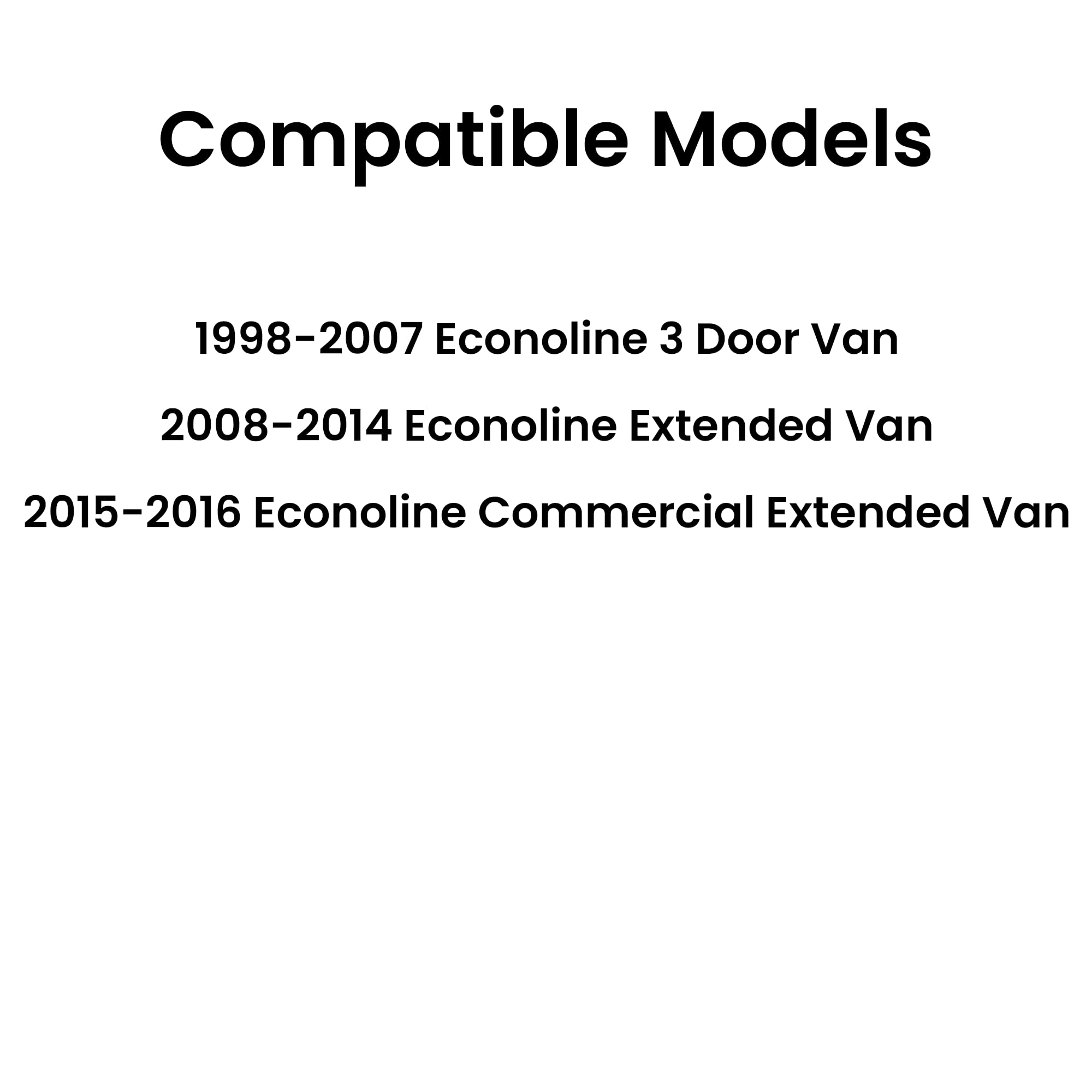 With Free Glue Driver Left Side Quarter Window Quarter Glass Compatible with Ford Econoline Extended Van 1998-2016 Models