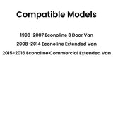 With Free Glue Driver Left Side Quarter Window Quarter Glass Compatible with Ford Econoline Extended Van 1998-2016 Models