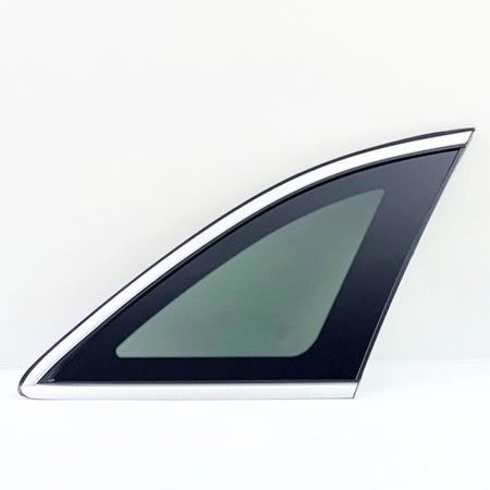 Chrome Molding Style Passenger Right Side Quarter Window Glass Compatible with Mercedes Benz GLC250 / GLC300 / GLC350e / GLC43 AMG / GLC63 AMG 2016-2022 4 Door Utility SUV Models