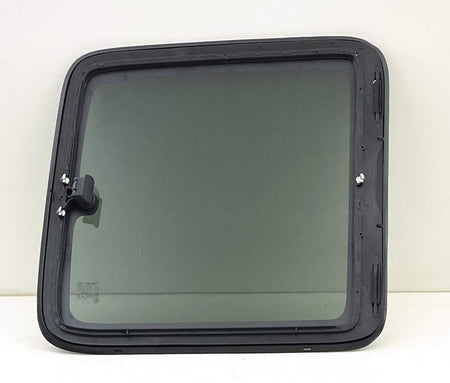 Privacy Movable Driver Left Side Rear Quarter Window Quarter Glass With Frame & Latch Compatible with GMC Sierra Chevrolet Silverado 1999-2006 / Classic 2007 Extended Cab Pickup Models