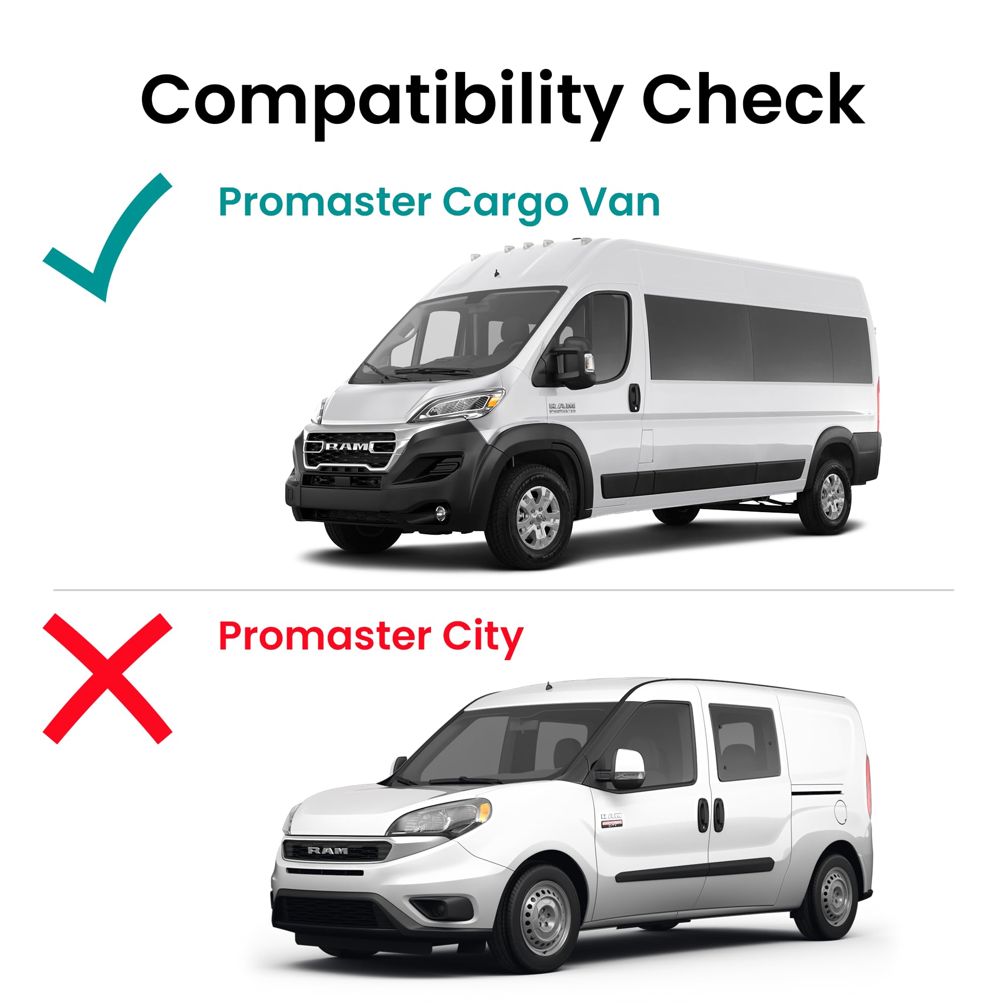 Heated Factory Privacy Back Window Back Glass Driver Left Side Compatible with Ram Promaster 1500 2500 3500 Cargo Van 2014-2026 Models (Not For Promaster City Van)