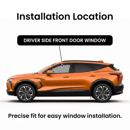 Tempered Driver Left Side Front Door Window Door Glass Compatible with Chevrolet Blazer EV 2024-2026 & Honda Prologue 2024-2026 Models