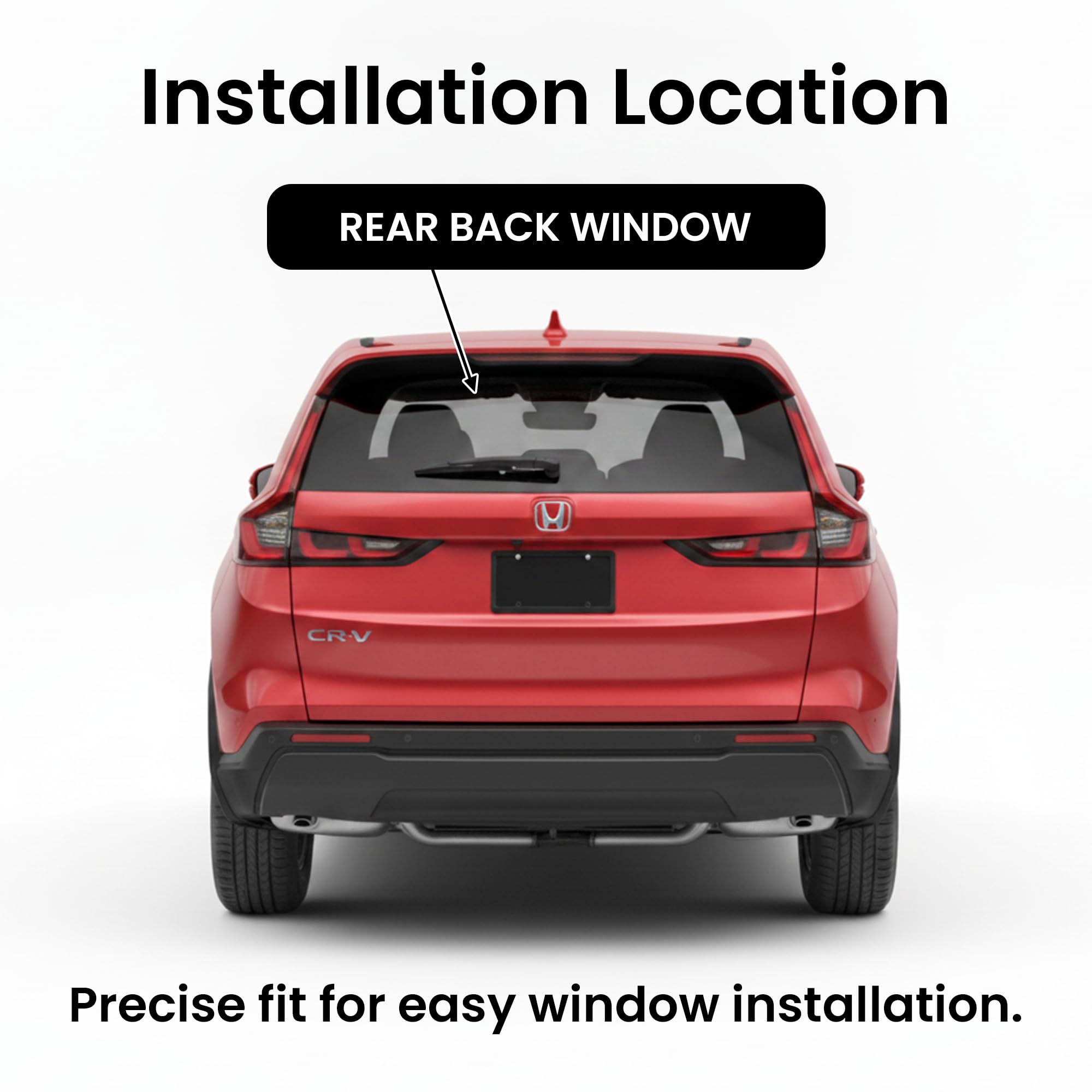 Heated Clear Rear Tailgate Liftgate Back Window Back Glass Compatible with Honda CR-V 2023-2026 Models