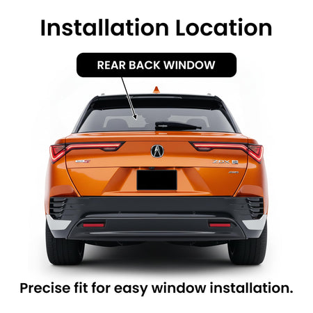 Tempered Heated Rear Tailgate Liftgate Window Back Glass Compatible with Acura ZDX 2024-2025 Models