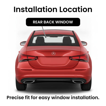 Heated Back Window Back Glass Compatible With Mercedes Benz A-Class A200 A220 A35 A45 AMG S 4-Door Sedan 2019-2022 Models
