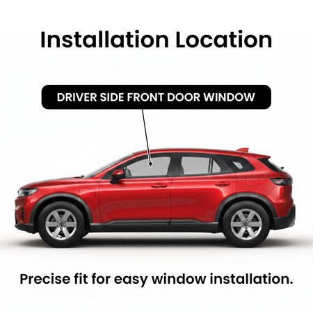 Tempered Driver Left Side Front Door Window Door Glass Compatible with Chevrolet Blazer EV 2024-2026 & Honda Prologue 2024-2026 Models