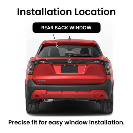 Heated Back Tailgate Window Back Glass Compatible with Nissan Kicks 2025-2026 Models