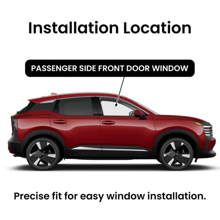 Passenger Right Side Front Door Window Door Glass Compatible with Nissan Kicks 2025-2026 Models